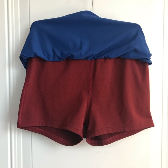 🔴 4/$15 REEBOK cobalt blue perforated mini athletic skirt skort size M in EUC - Picture 6 of 12